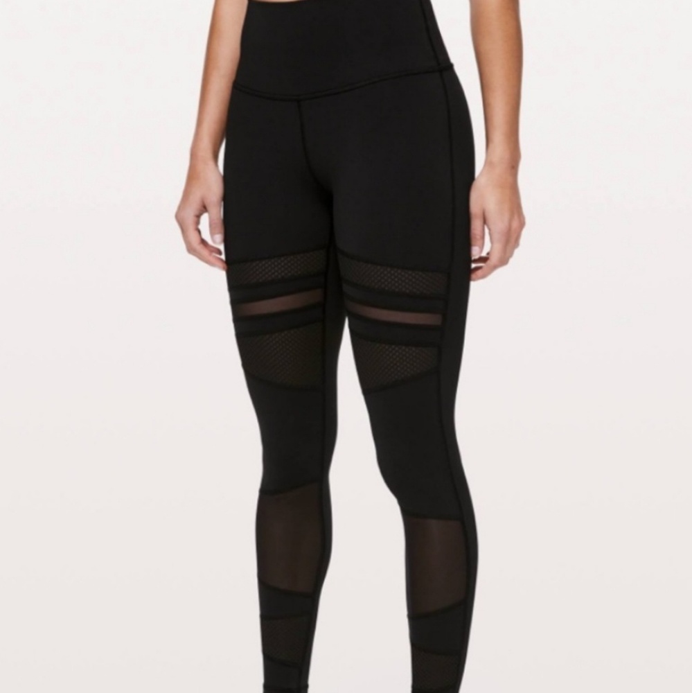 Lululemon Wunder Under Mix & Mesh Legging/Pants